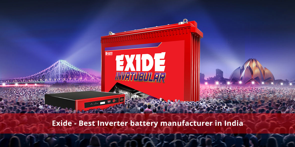 Exide - No.1 Inverter battery manufacturer in Indi