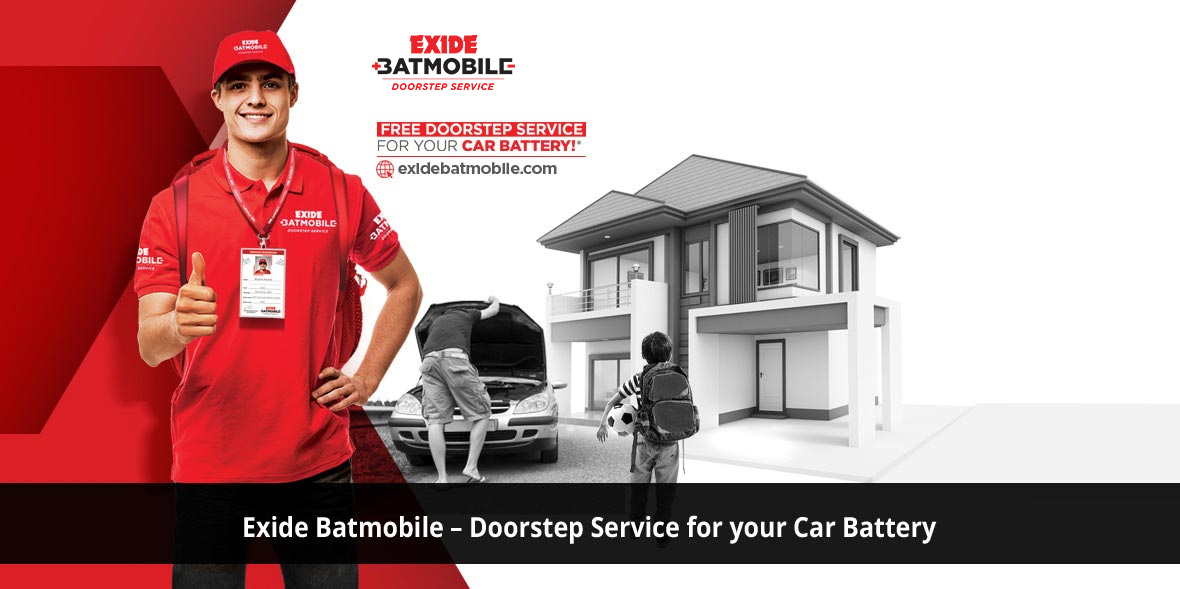 Exide Batmobile - Doorstep Service for your Car Ba