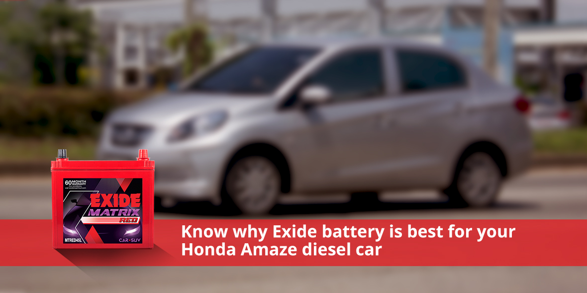 Know why Exide battery is best for your Honda Amaz