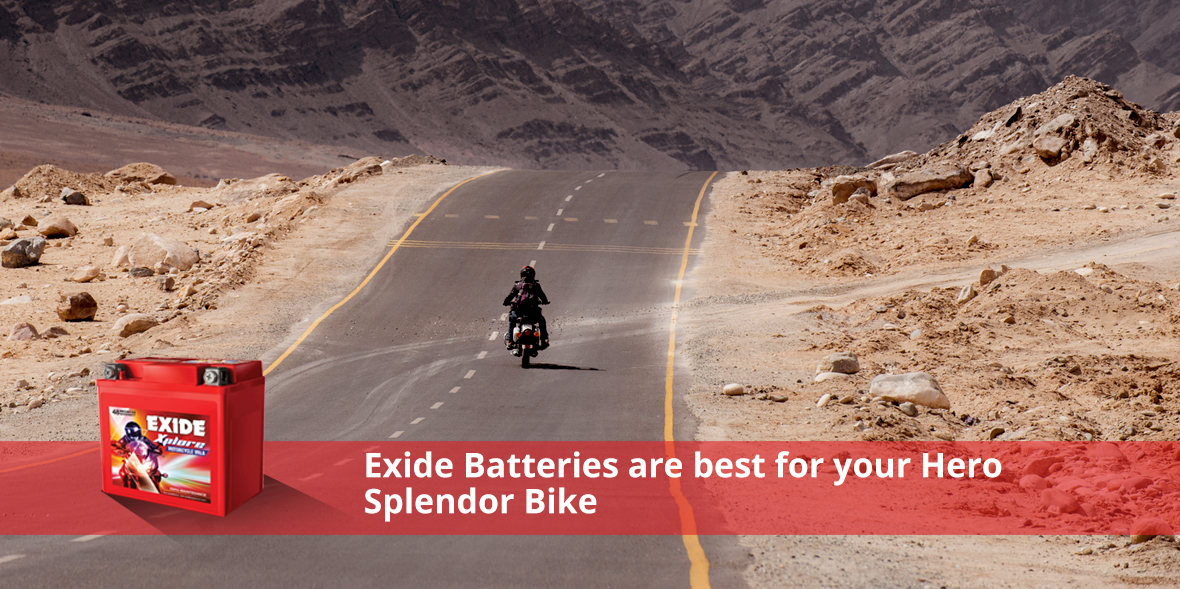 Exide Batteries are best for your Hero Splendor Bi