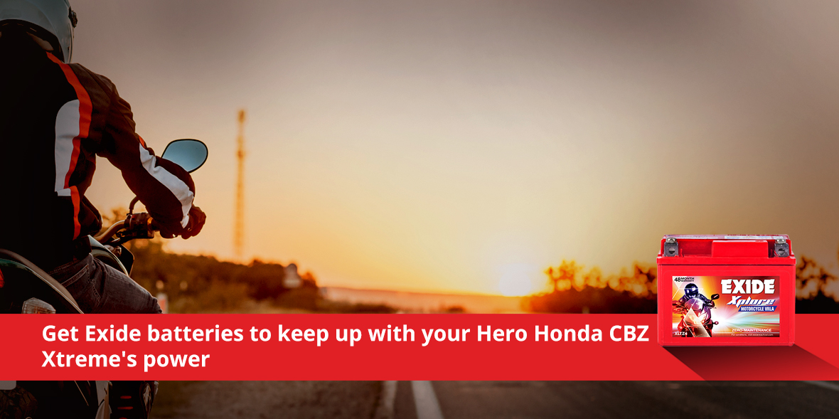 Get Exide batteries to keep up with your Hero Hond