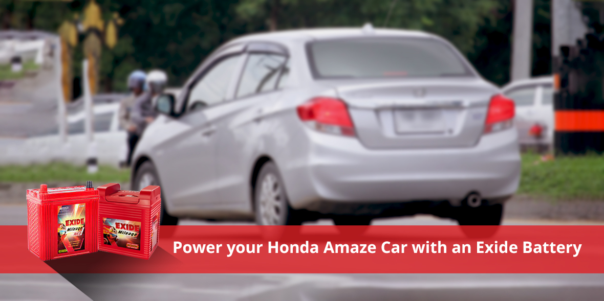 Power your Honda Amaze Car with an Exide Battery