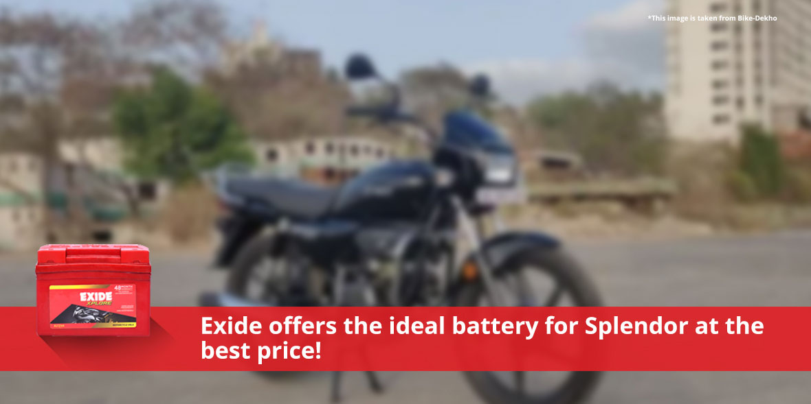 Exide offers the ideal battery for Splendor Bike a