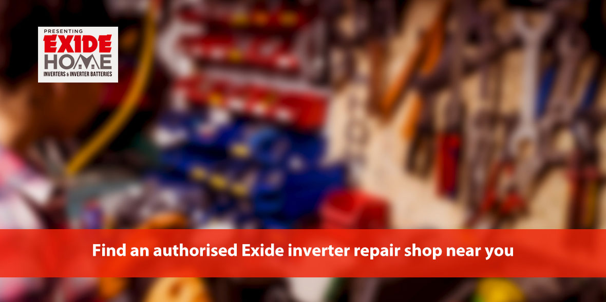 Find an authorised Exide inverter repair shop near