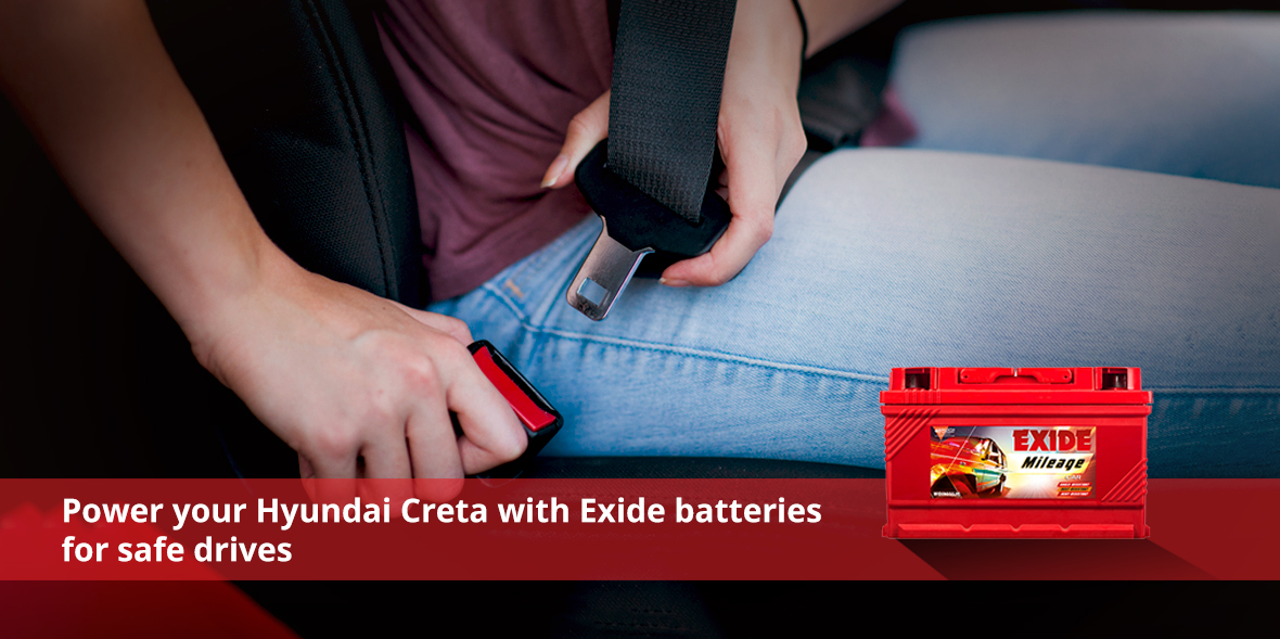 Power your Hyundai Creta with Exide batteries for 