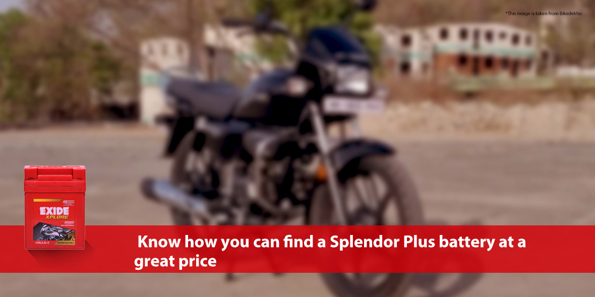 Know how you can find a Splendor Plus battery at a