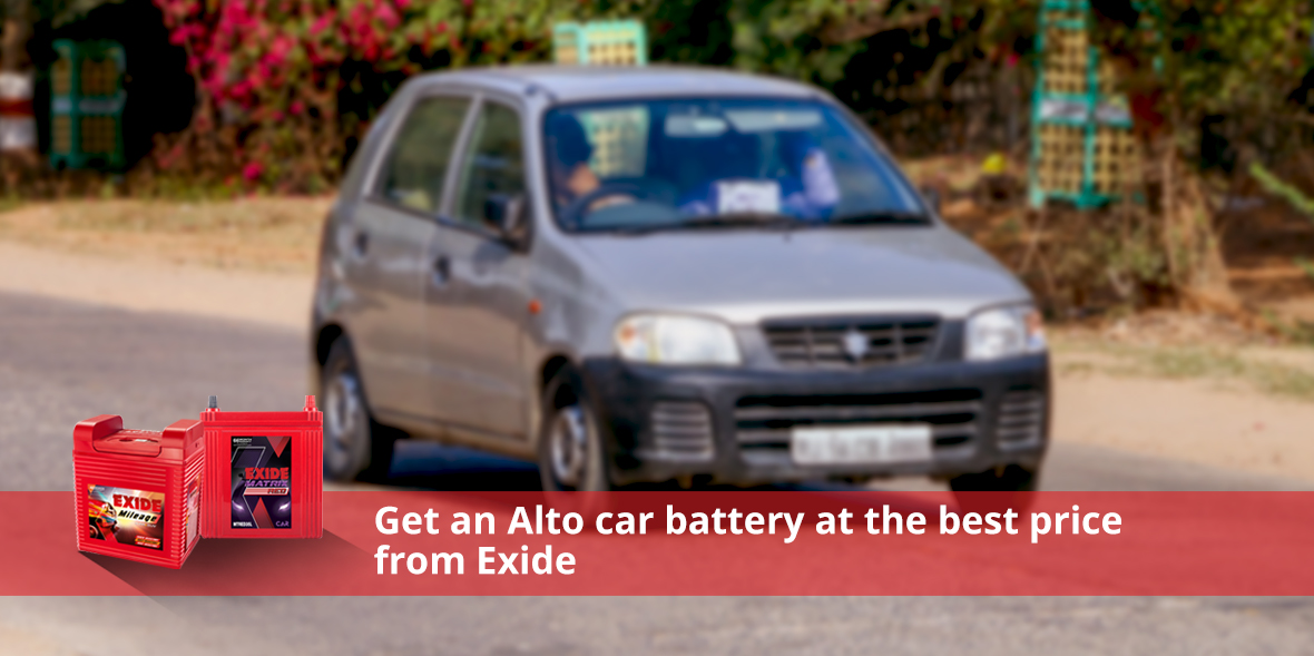Get an Alto car battery at the best price from Exi