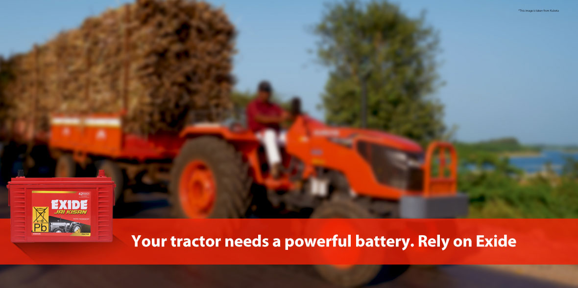 Your tractor needs a powerful battery. Rely on Exi