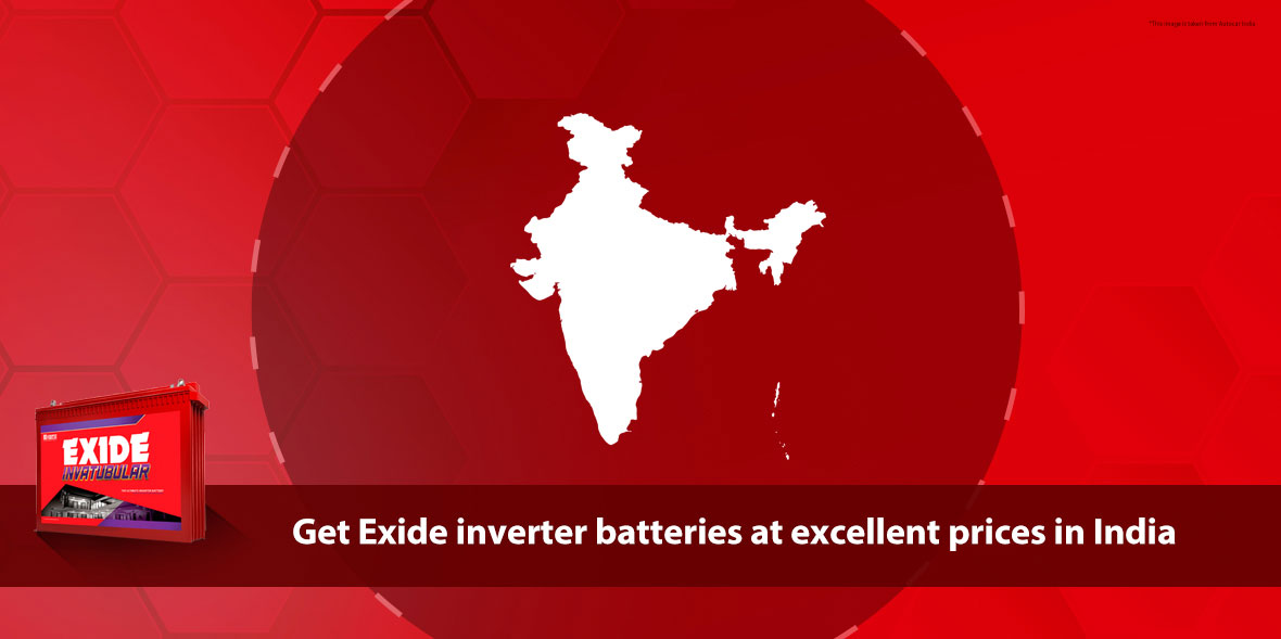 Get Exide inverter batteries at excellent prices i