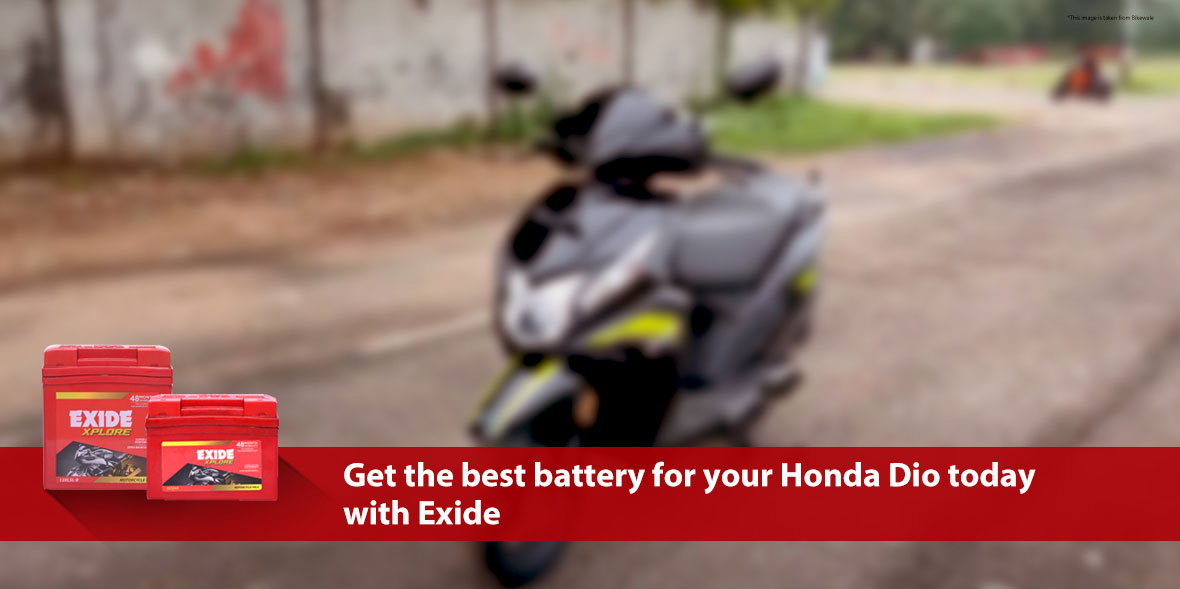 Get the best battery for your Honda Dio today with