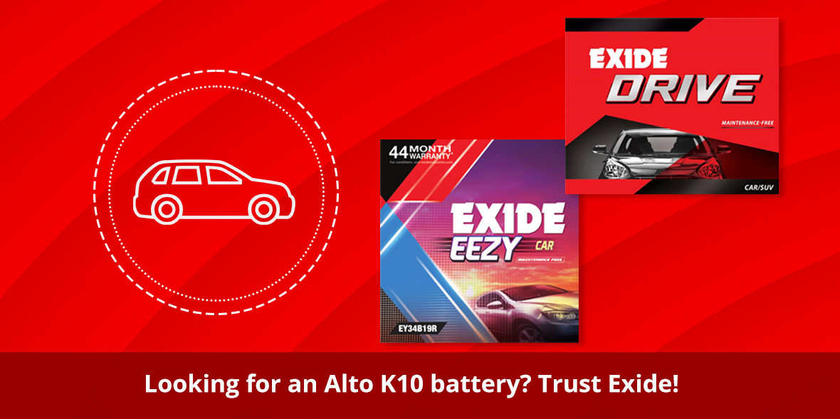 Looking for an Alto K10 battery? Trust Exide!