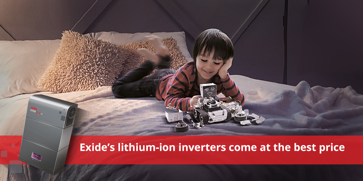Exide’s lithium-ion inverters come at the best pri