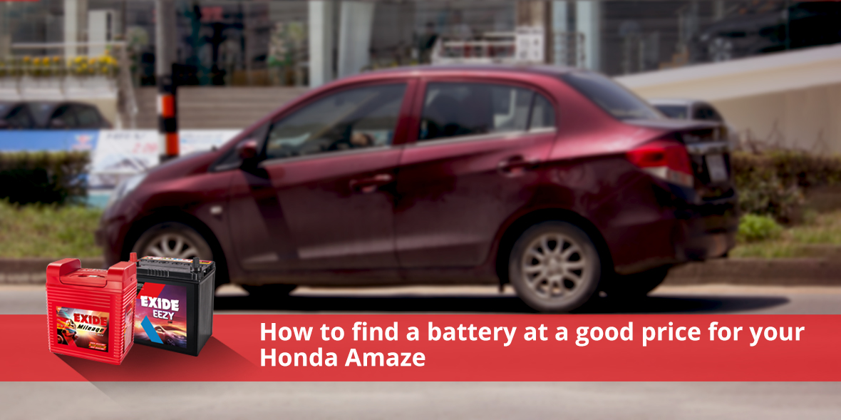 Get a Honda Amaze Battery from Exide at Best Price