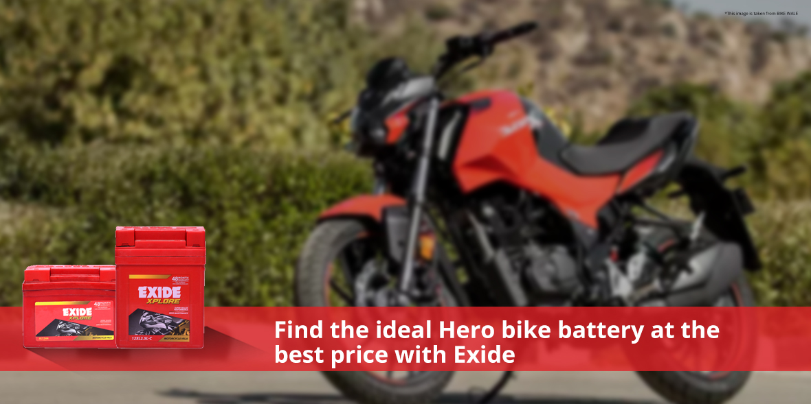 Find the ideal Hero bike battery at the best price
