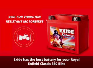 Exide has the best battery for your Royal Enfield 