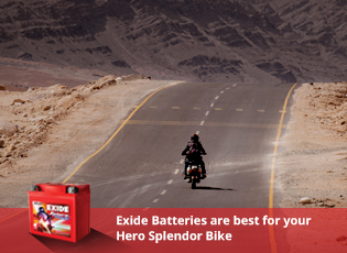 Exide Batteries are best for your Hero Splendor Bi