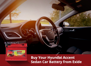 Buy Your Hyundai Accent Sedan Car Battery from Exi