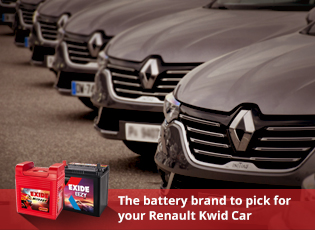 The battery brand to pick for your Renault Kwid Ca