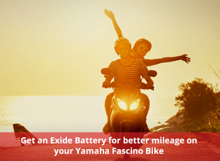 Get an Exide Battery for better mileage on your Ya