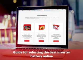 Guide for selecting the best inverter battery onli