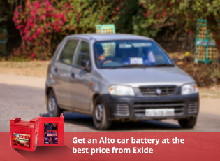 Get an Alto car battery at the best price from Exi