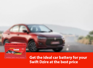 Get the ideal car battery for your Swift Dzire at 