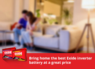 Bring home the best Exide inverter battery at a gr