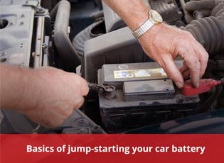 Basics of jump-starting your car battery
