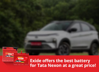 Exide offers the best battery for Tata Nexon at a 