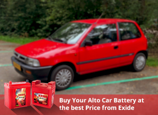 Buy Your Alto Car Battery at the best Price from E