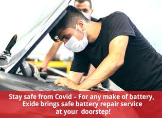 Stay safe from Covid - For any make of battery, Ex