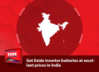 Get Exide inverter batteries at excellent prices i