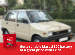 Get a reliable Maruti 800 battery at a great price