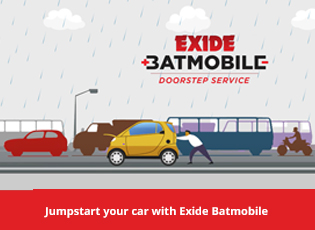 Jumpstart your car with Exide Batmobile