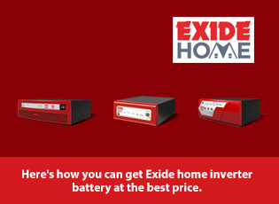Here's how you can get Exide home inverter battery