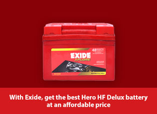 With Exide, get the best Hero HF Delux battery at 