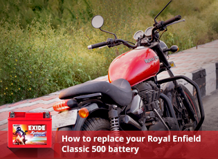 How to replace your Royal Enfield Classic 500 batt