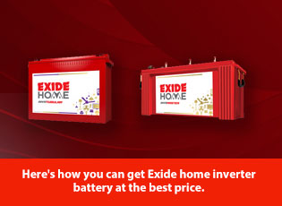 Here's how you can get Exide home inverter battery