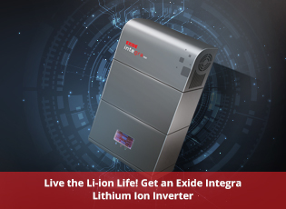 Live the Li-ion Life! Get an Exide Integra Lithium