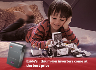 Exide’s lithium-ion inverters come at the best pri