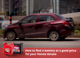 Get a Honda Amaze Battery from Exide at Best Price