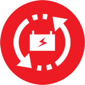 Replacement of battery icon