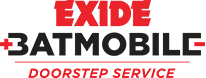 Exide batmobile doorstep service logo