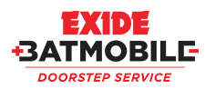 Exide batmobile doorstep service logo